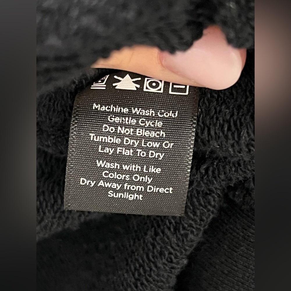 Alala Black Cropped Cowl Neck Sweatshirt Size L - Picture 7 of 7